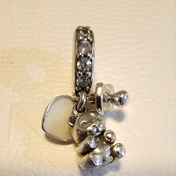 Pandora Baby Teddy Bear Dangle Charm - Picture 3 of 10